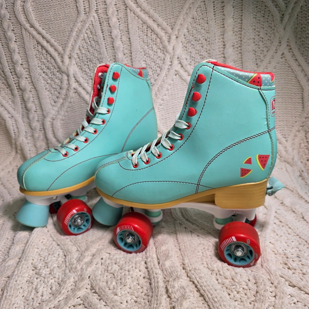Roller Derby Candi Watermelon Roller Skates Adjustable Girls 3 4 5 6 Worn ONCE